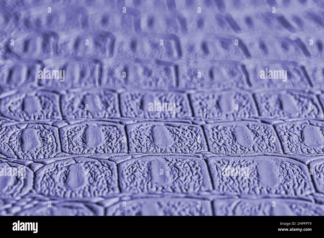 Blue crocodile leather texture. Abstract background for design. Stock Photo