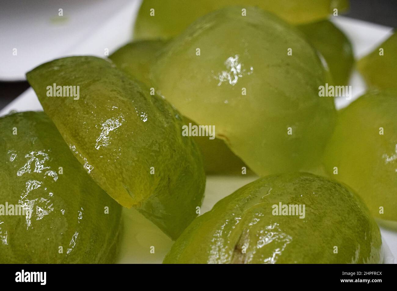 Candied fruit, citron Stock Photo Alamy
