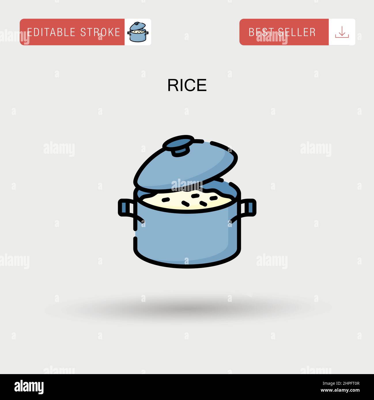 Jasmine rice field in Stock Vector Images - Alamy