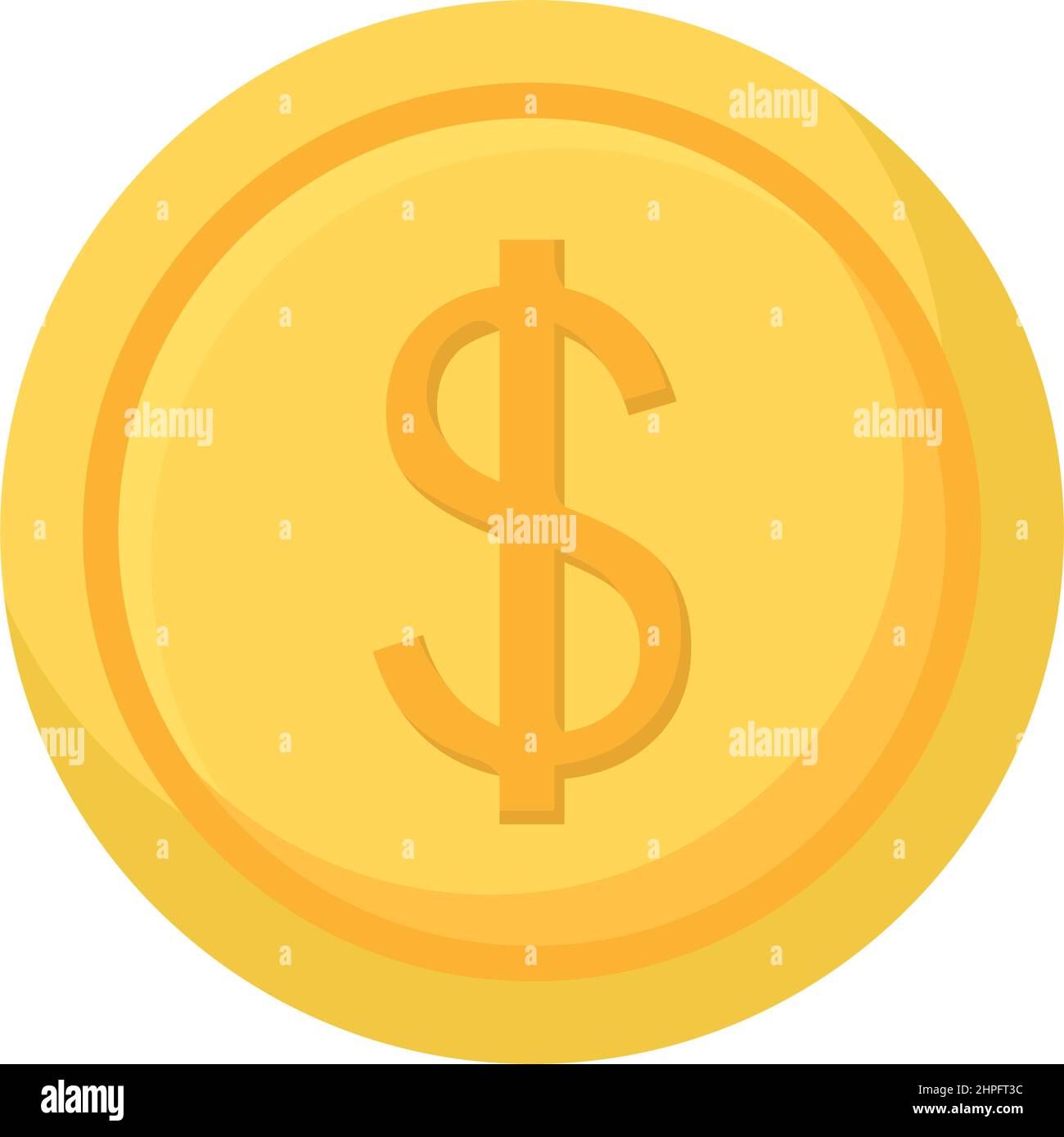 golden coin illustration Stock Vector Image & Art - Alamy