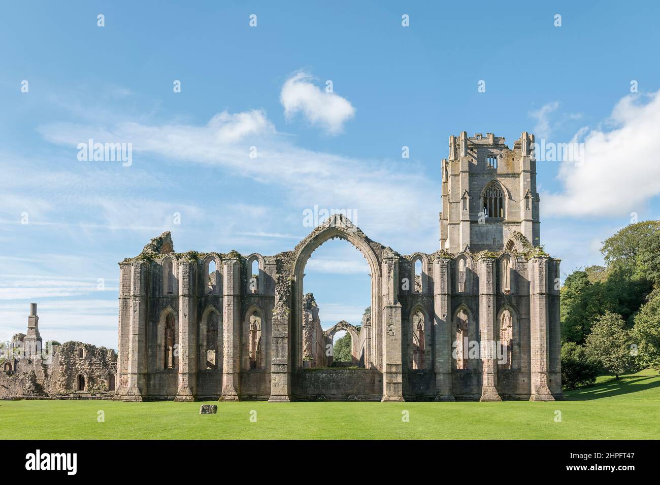 Fountains Abbey, Yorkshire, UK Stock Photo Alamy