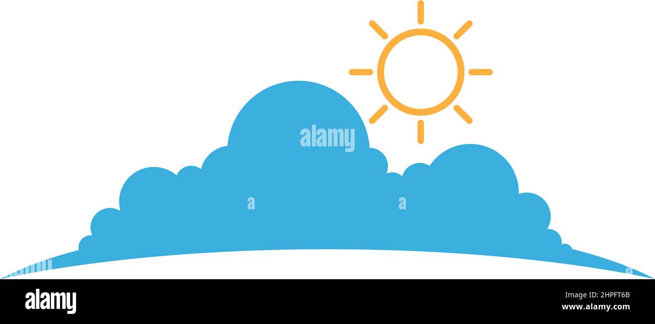 Cloud logo icon design illustration template vector Stock Vector Image ...