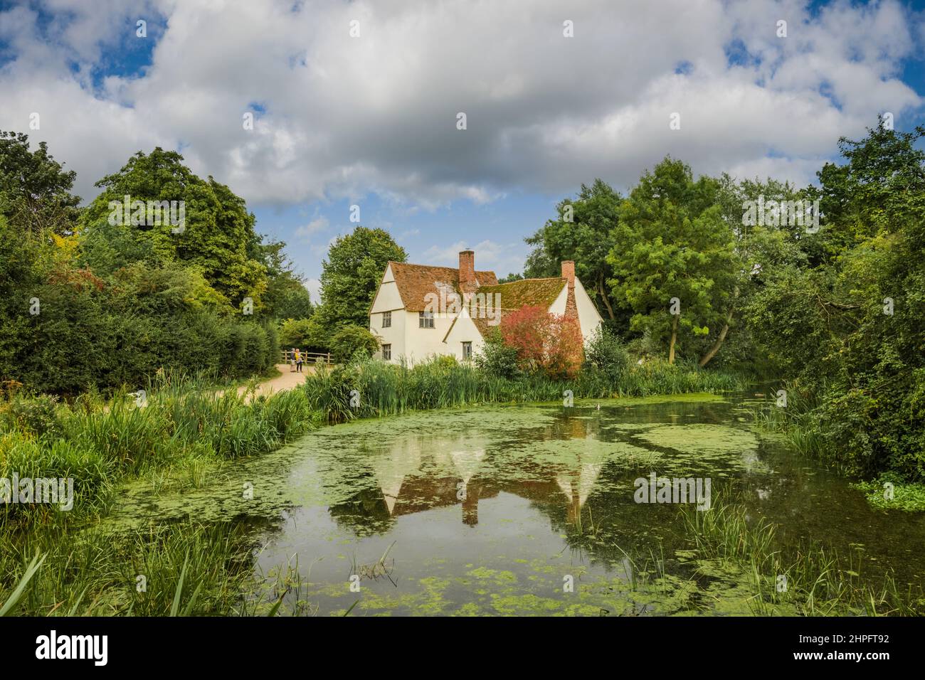 Willy Lott's cottage at Flatford Mill, East Bergholt, Suffolk, UK. Stock Photo