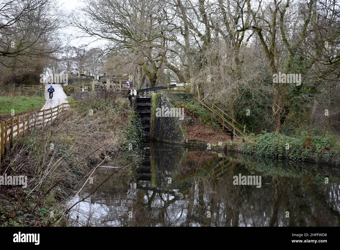 Fourteen locks canal walk, Newport, Wales Stock Photo Alamy