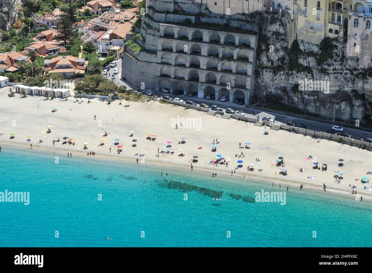 Italy, Calabria, Tropea , the beach Stock Photo