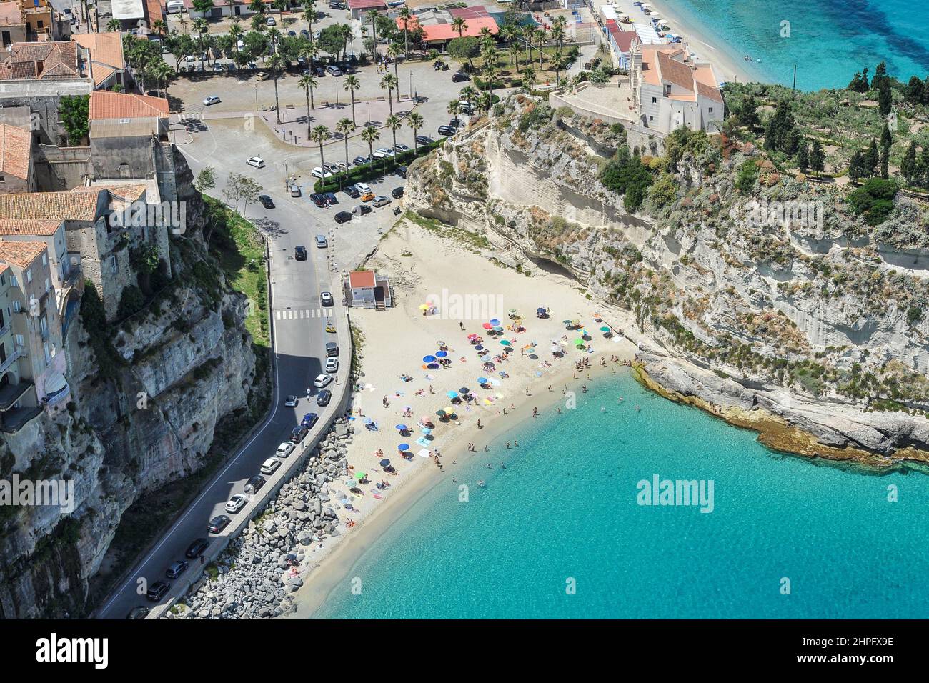 Italy, Calabria, Tropea , the beach Stock Photo