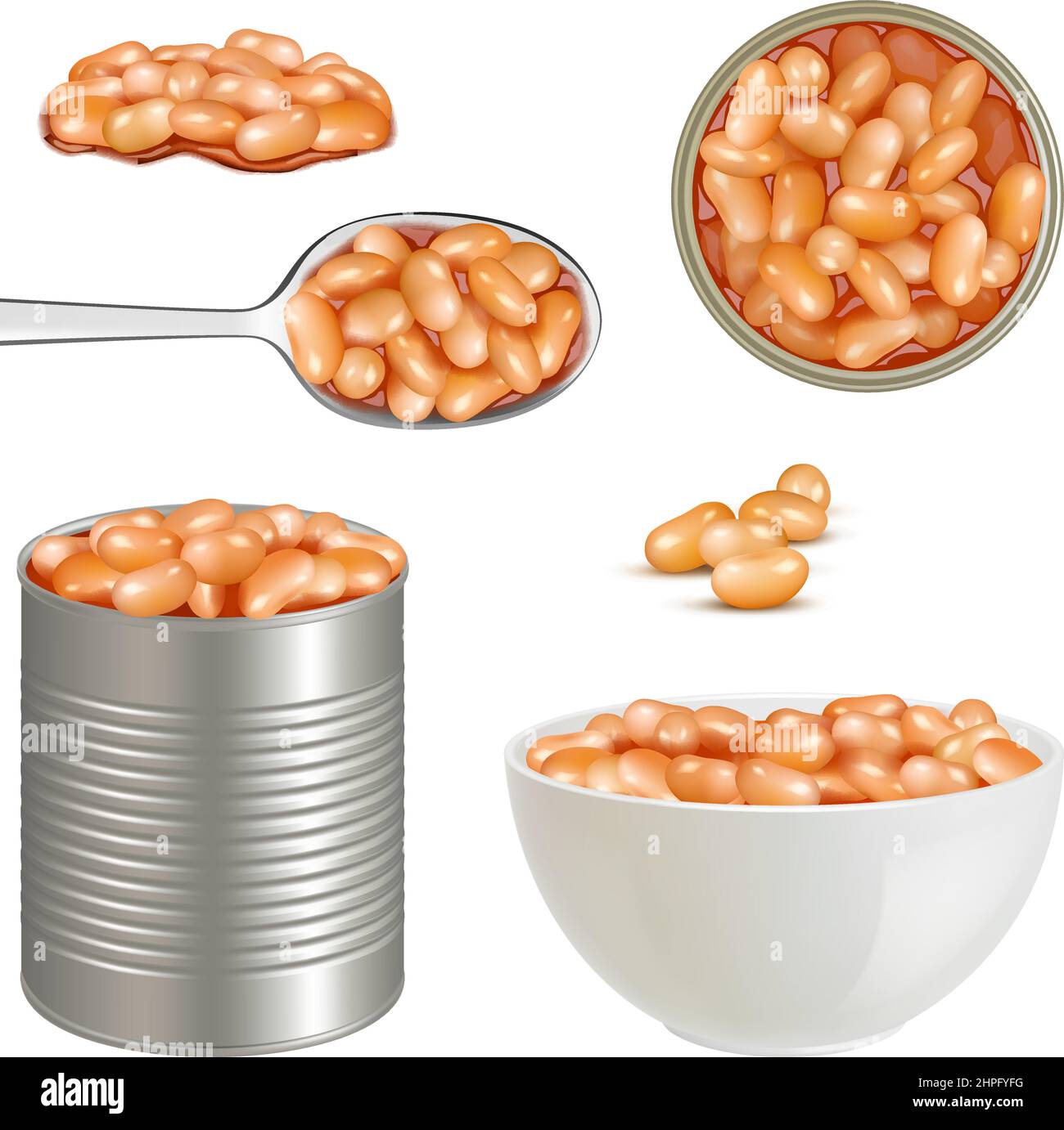 Canned food. Healthy delicious beans with tomato pasta baked products