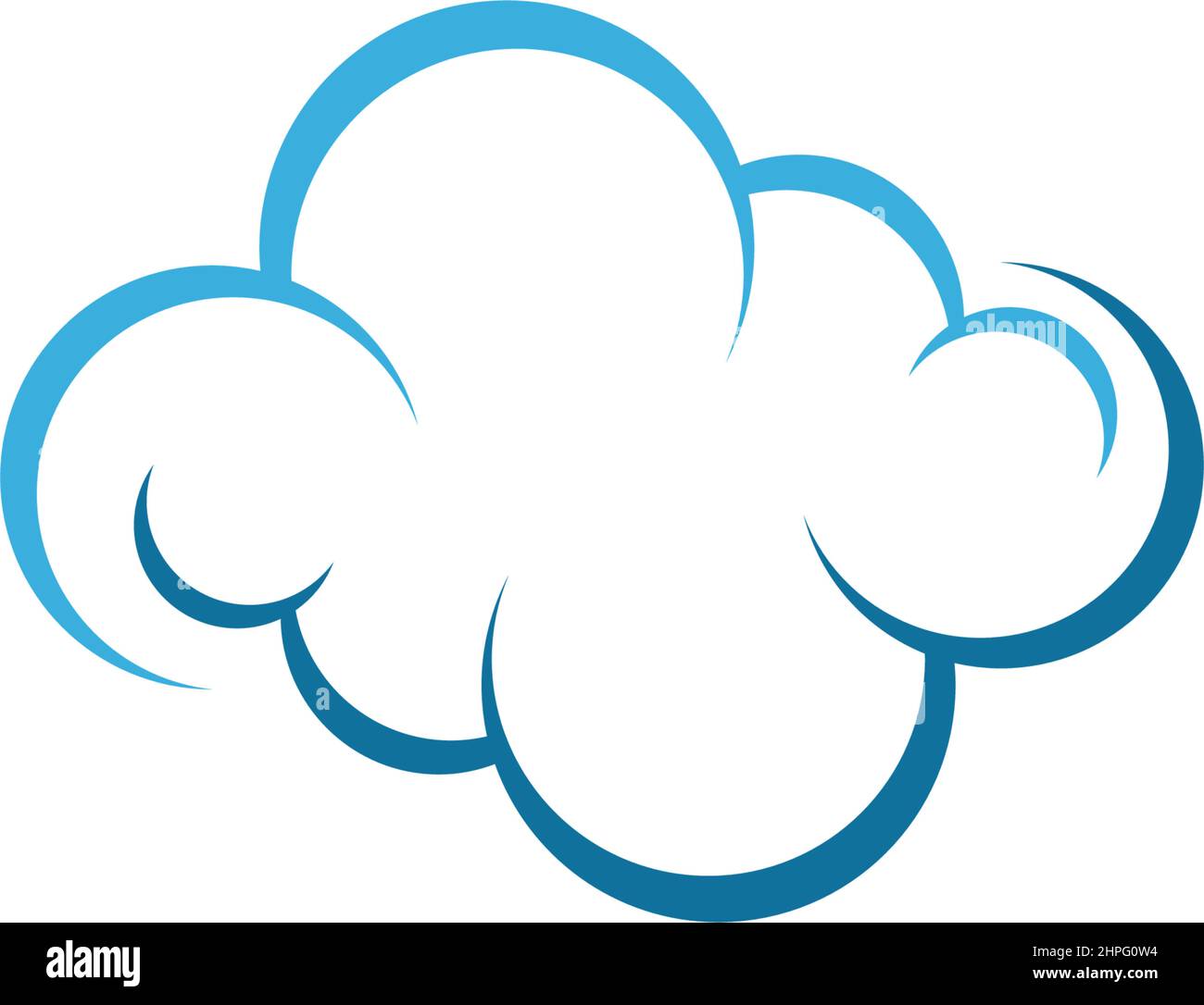 Cloud logo icon design illustration template vector Stock Vector Image ...