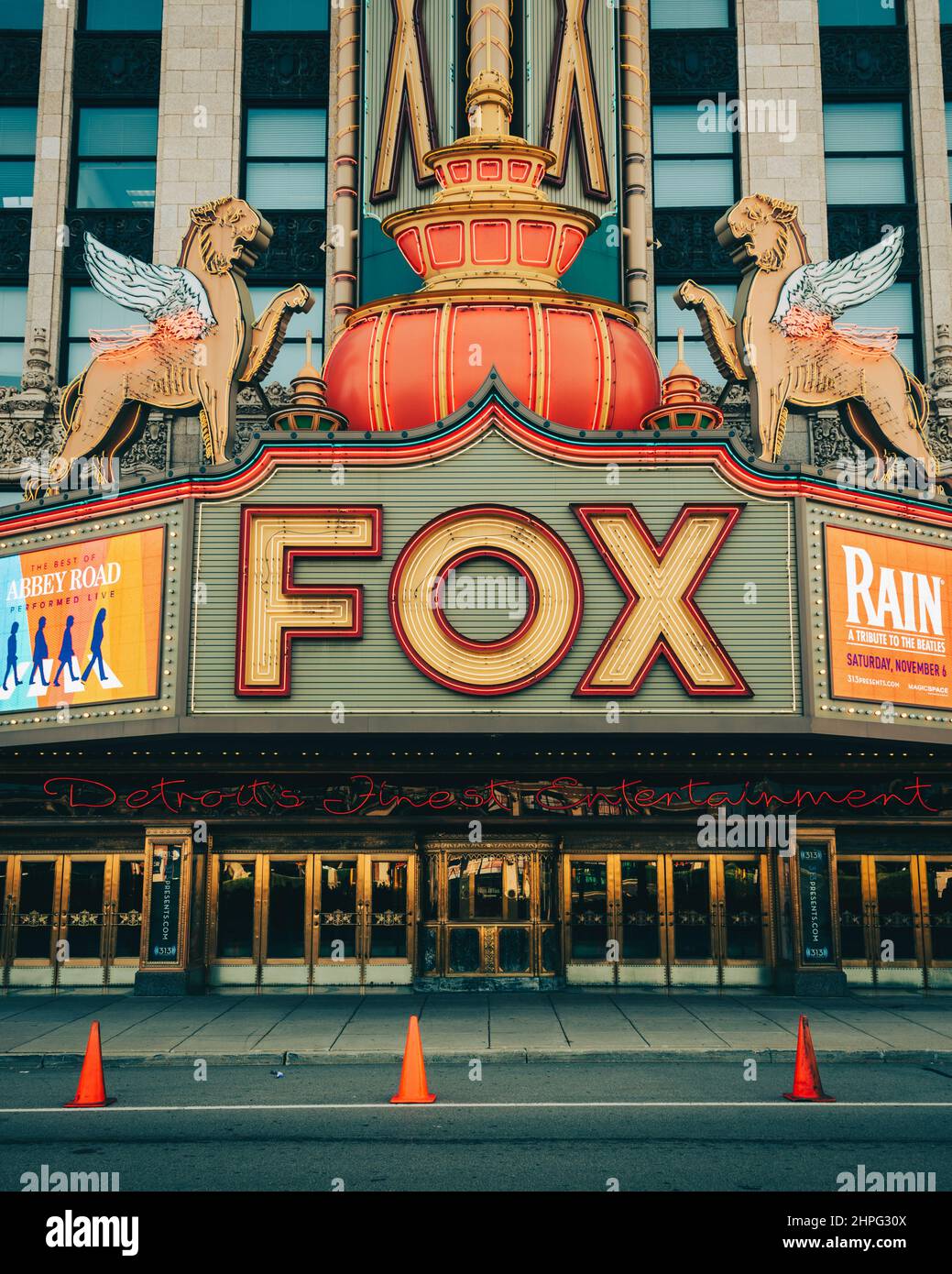 Fox Theater, in downtown Detroit, Michigan Stock Photo Alamy