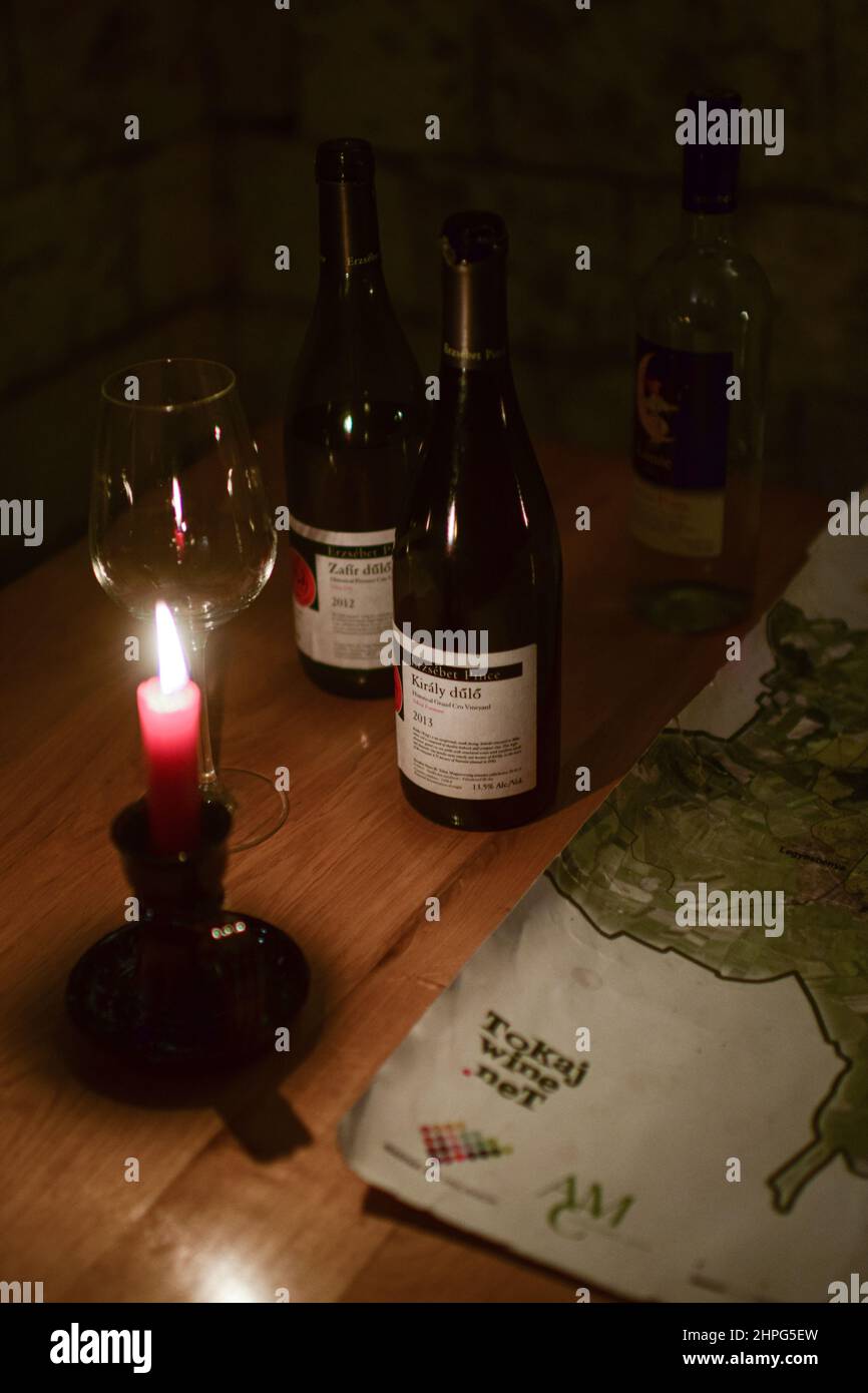 Inside Erzsébet Pince (Elizabeth Cellar) winery, founded by one of the