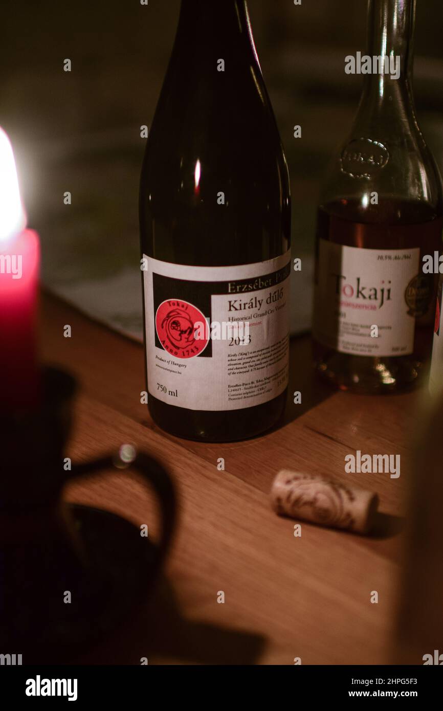 Inside Erzsébet Pince (Elizabeth Cellar) winery, founded by one of the