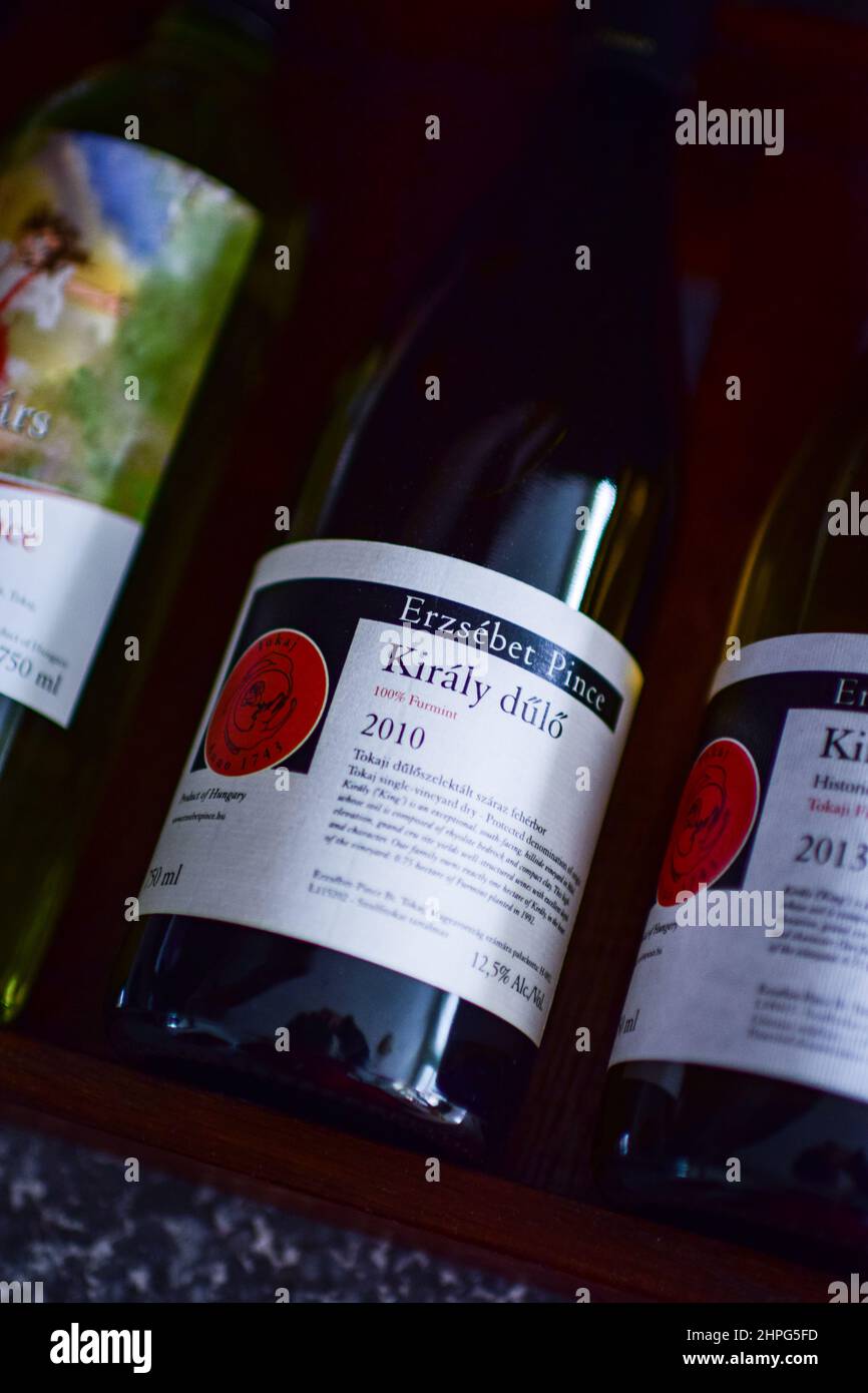 Inside Erzsébet Pince (Elizabeth Cellar) winery, founded by one of the