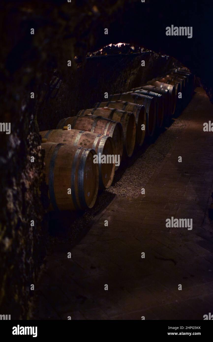 Inside Erzsébet Pince (Elizabeth Cellar) winery, founded by one of the