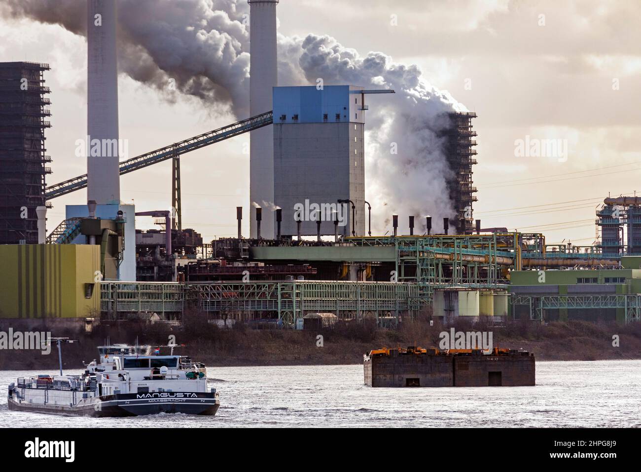 Thyssenkrupp Steel Europe AG on the Rhine in Duisburg Stock Photo Alamy
