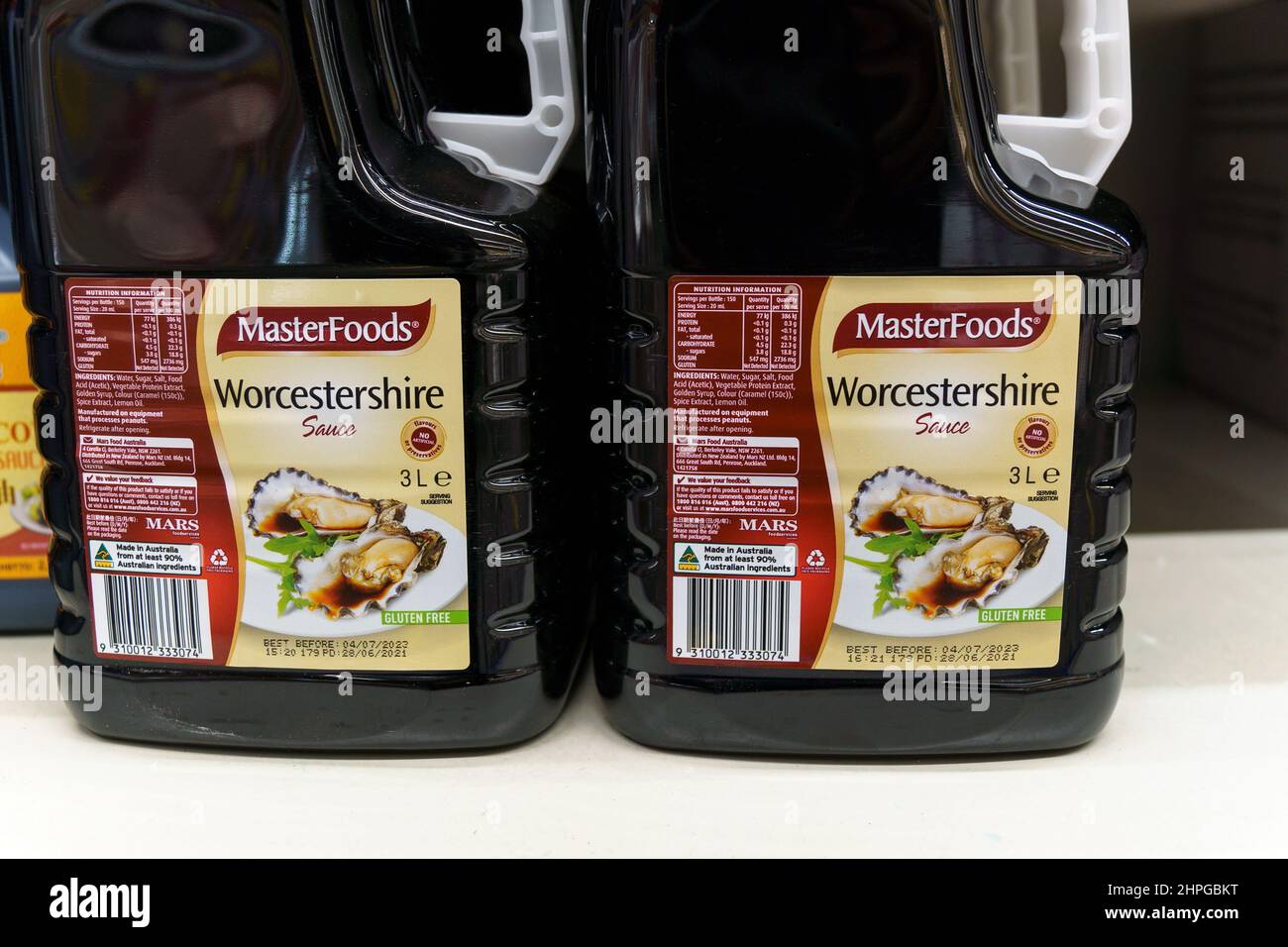 Tyumen, RussiaDecember 02, 2021 MasterFoods soy sauce brand sauce on