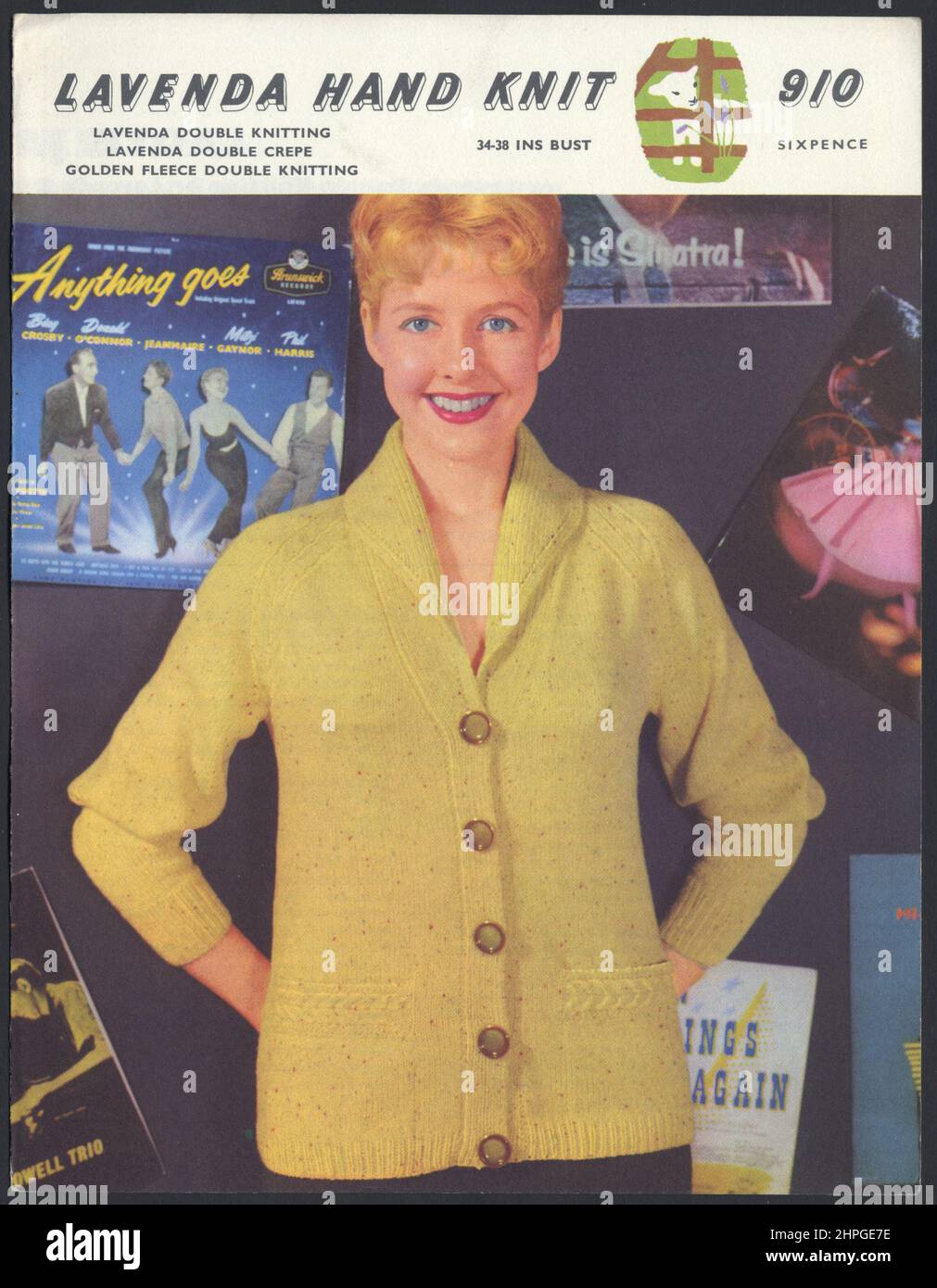 Knitting pattern hi-res stock 