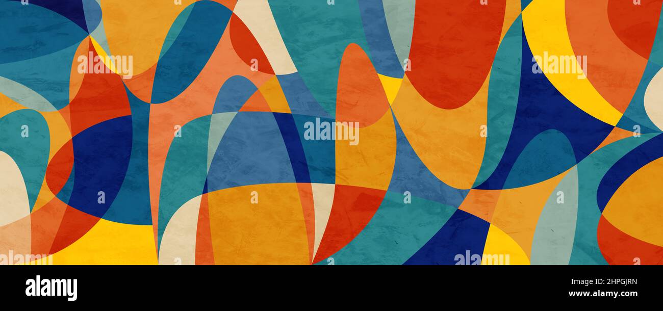 Abstract art of geometric shapes with colorful texture Stock Photo - Alamy