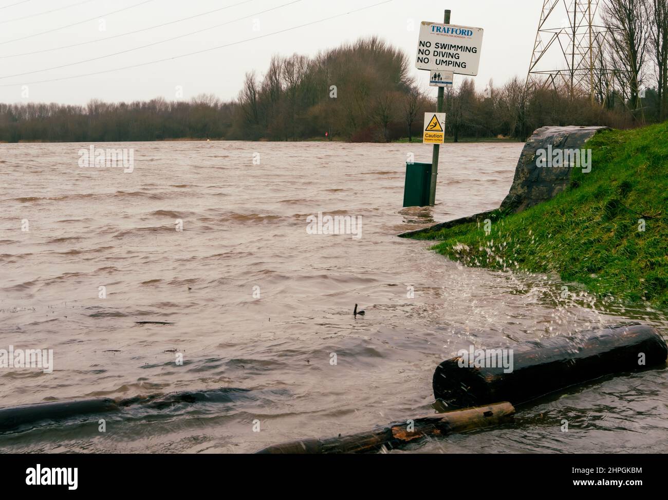 Sale Water Park 21.02.22 Flooded Stock Photo Alamy