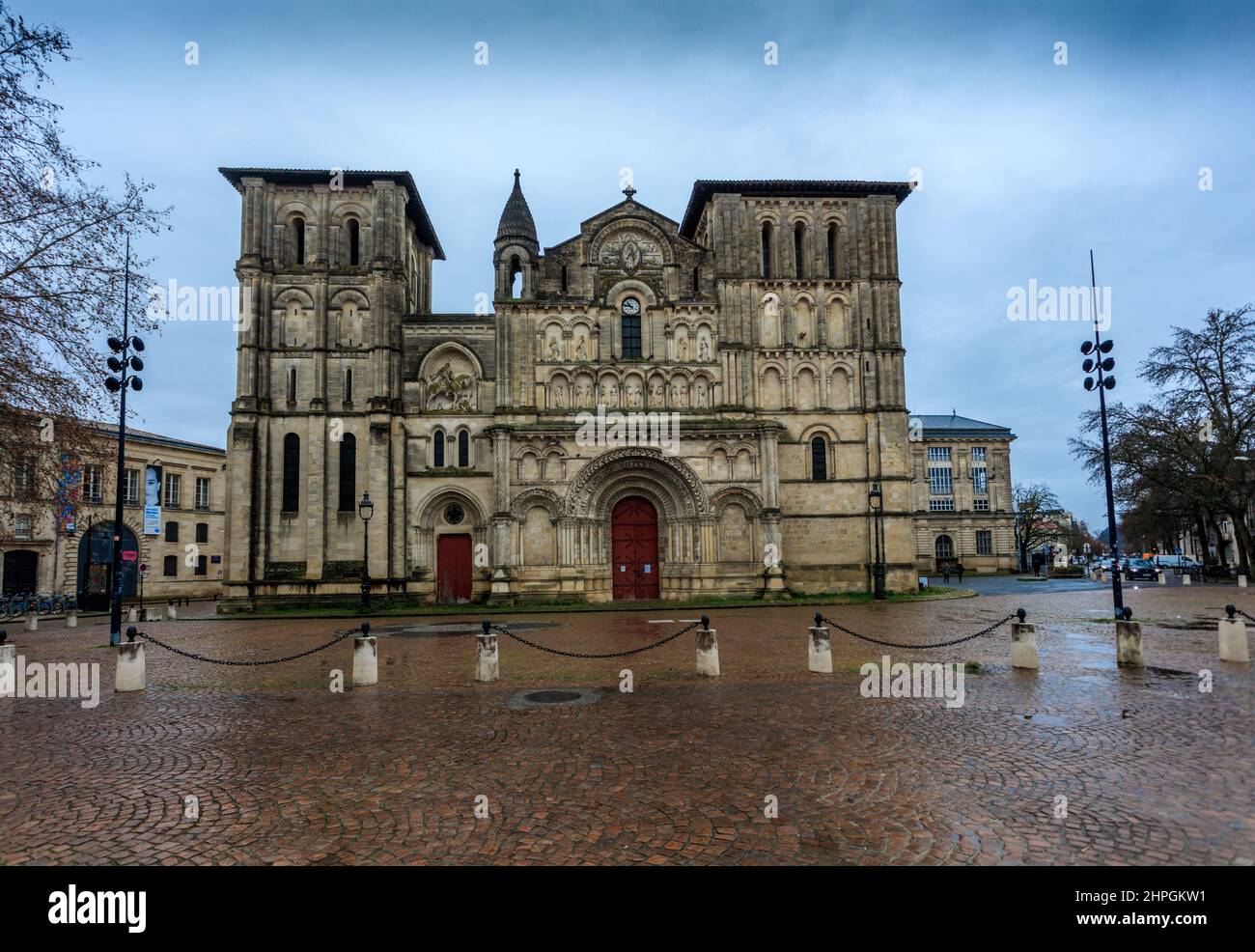 The Romanesque church of the Holy Cross of Bordeaux. France. Stock Photo