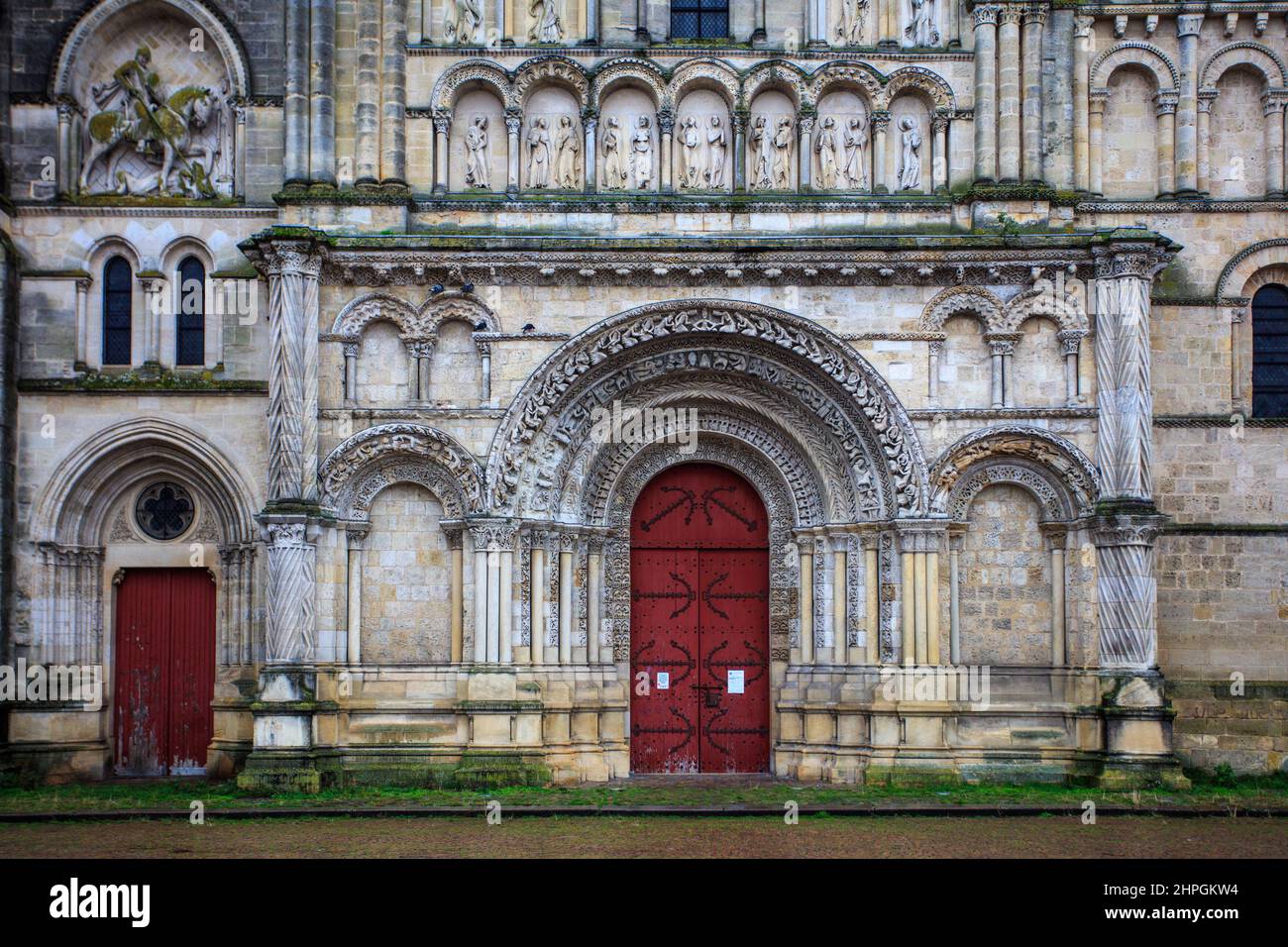 The Romanesque church of the Holy Cross of Bordeaux. France. Stock Photo