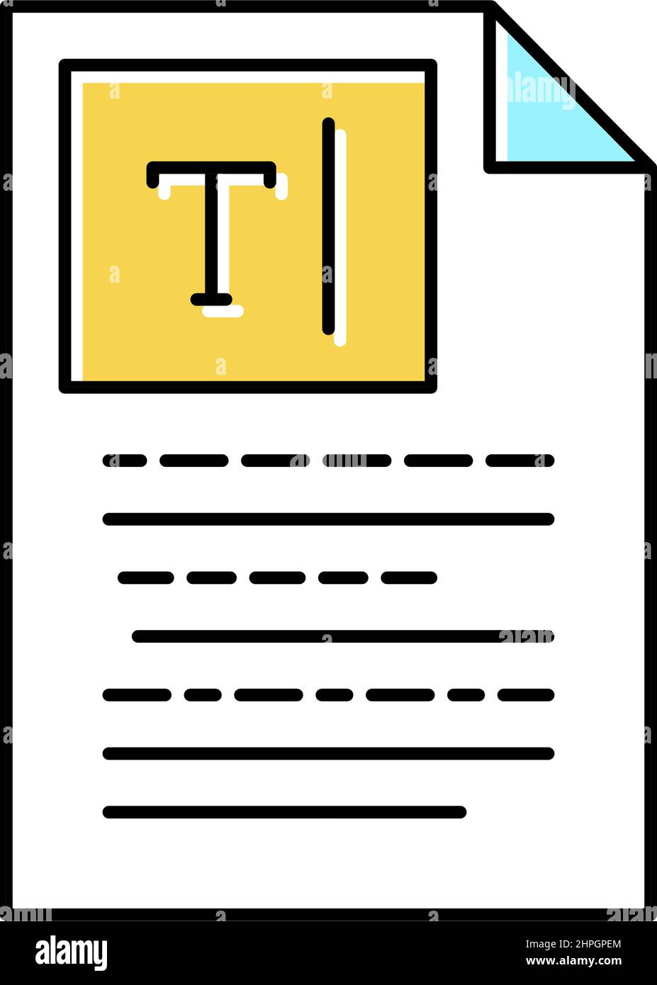 copywriting text color icon vector illustration Stock Vector Image ...