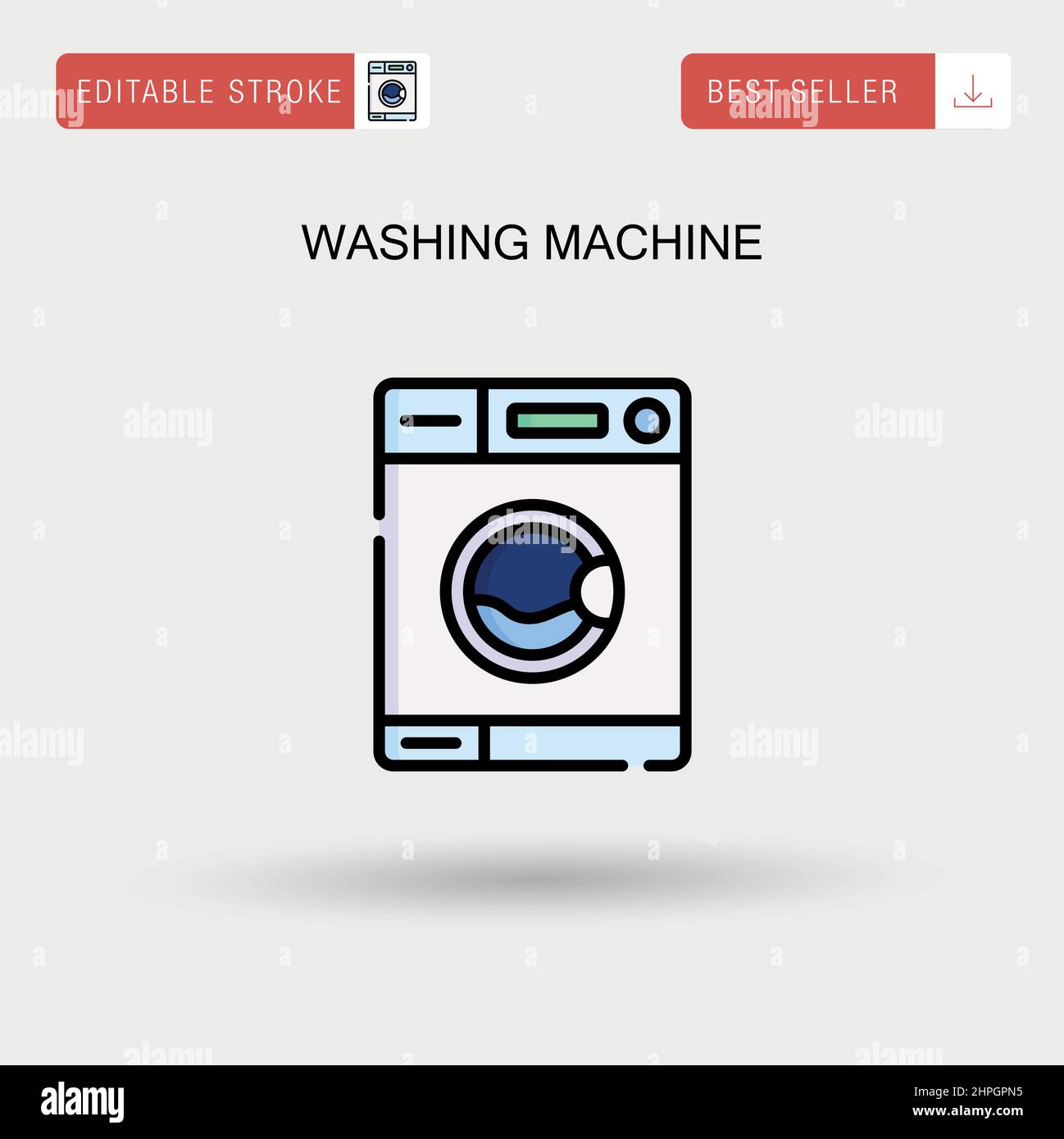 Washing machine Simple vector icon Stock Vector Image & Art Alamy