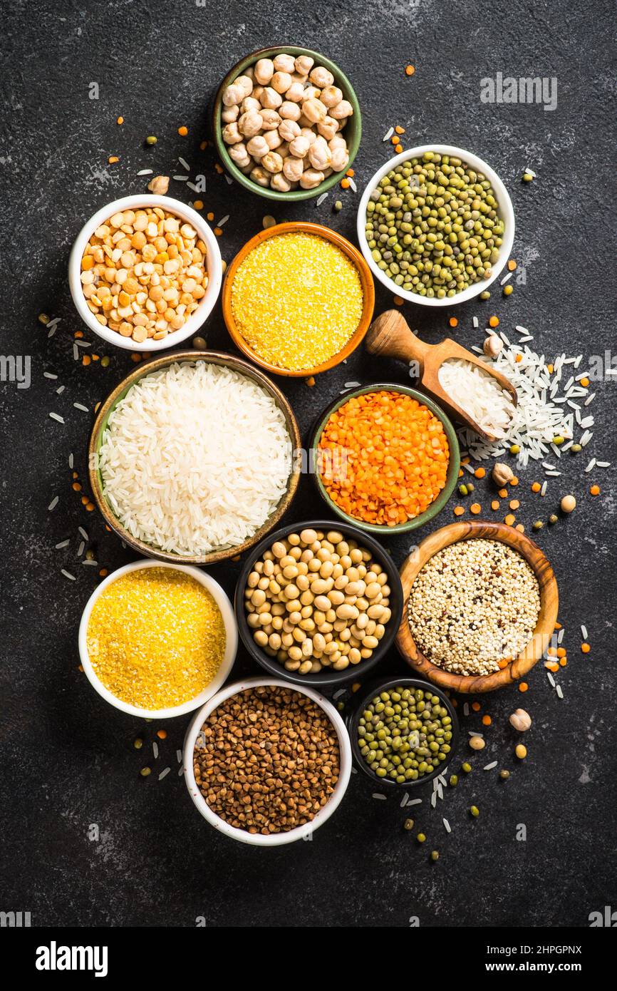 Gluten free food cereals. Healthy food Stock Photo Alamy