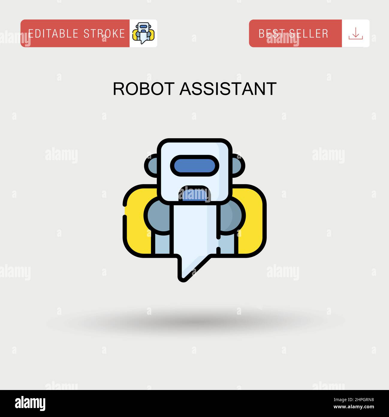 Robot assistant Simple vector icon Stock Vector Image & Art - Alamy