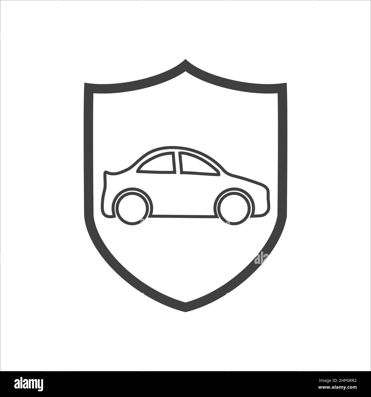 shield and car icon. auto insurance Stock Vector Image & Art - Alamy