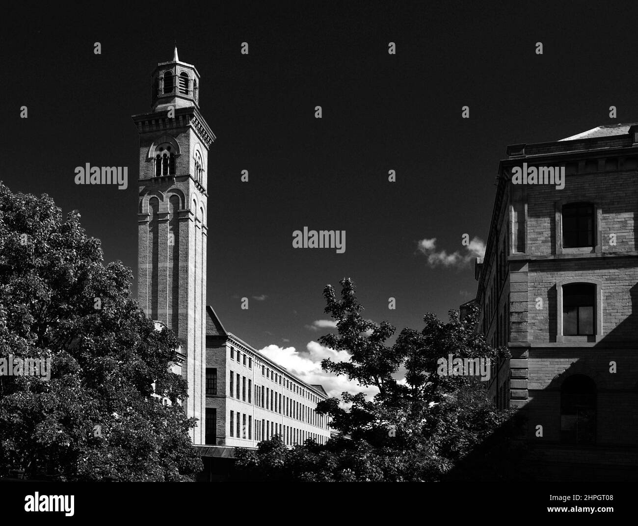Salt’s Mill in the village of Saltaire. Stock Photo