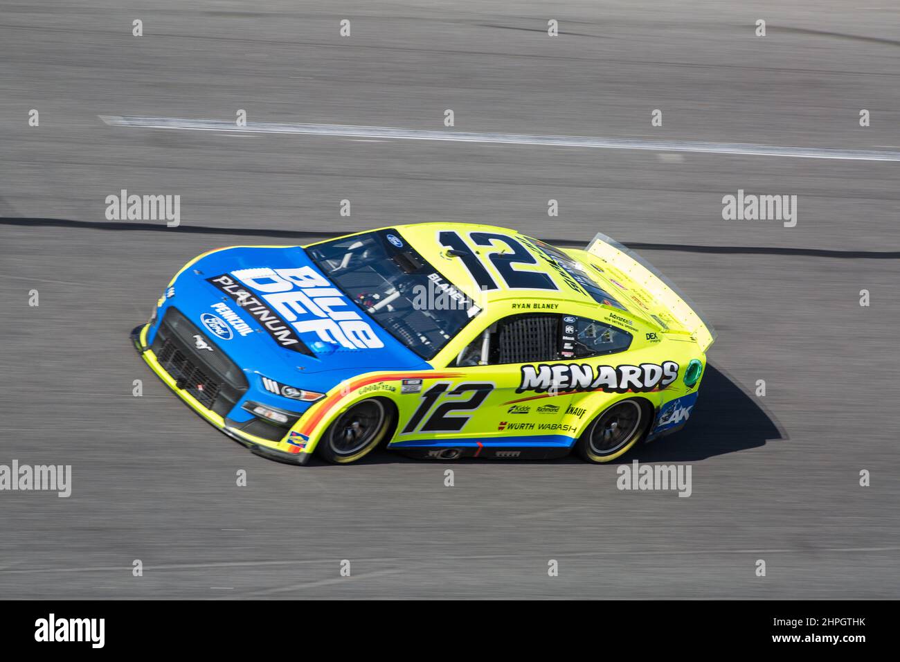 February 20, 2022: NASCAR Cup Series Driver Ryan Blaney (12) Races Into ...