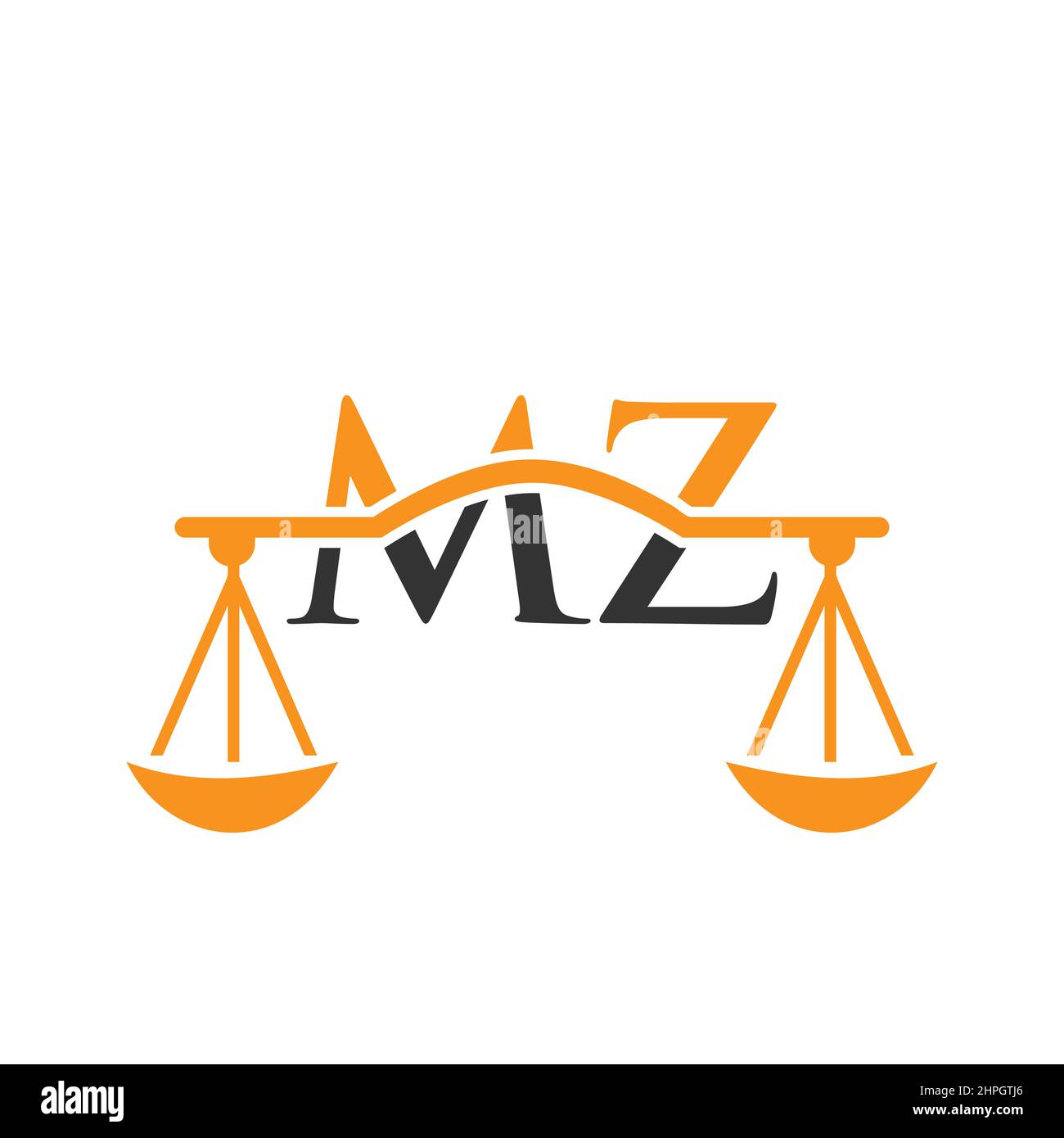 Mz logo design Stock Vector Images - Alamy