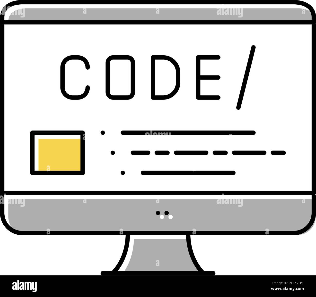 Programming code on screen hacking Stock Vector Images - Alamy