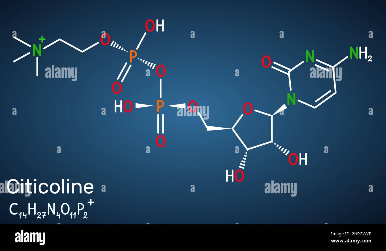 Citicoline, CDPcholine, cytidine diphosphatecholine molecule. It is