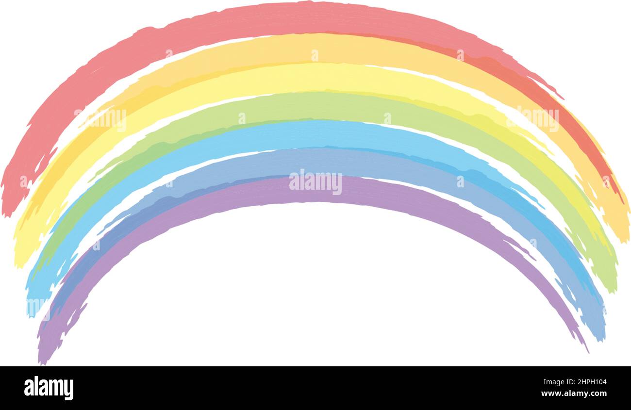 Rainbow icon logo design illustration template vector Stock Vector