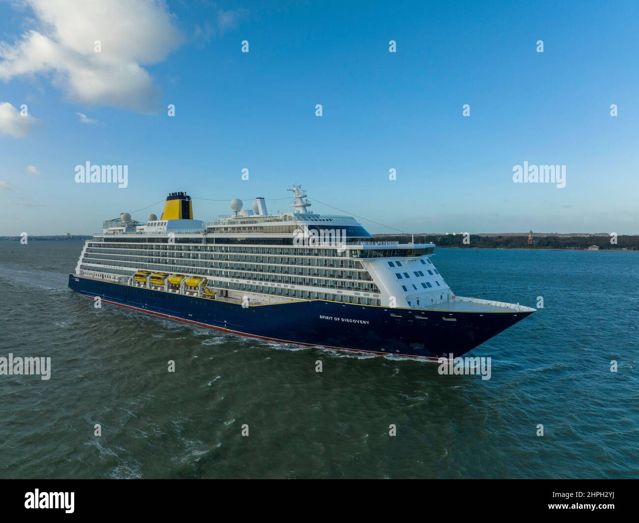 MV Spirit of Discovery cruise ship the largest ship operating for Saga