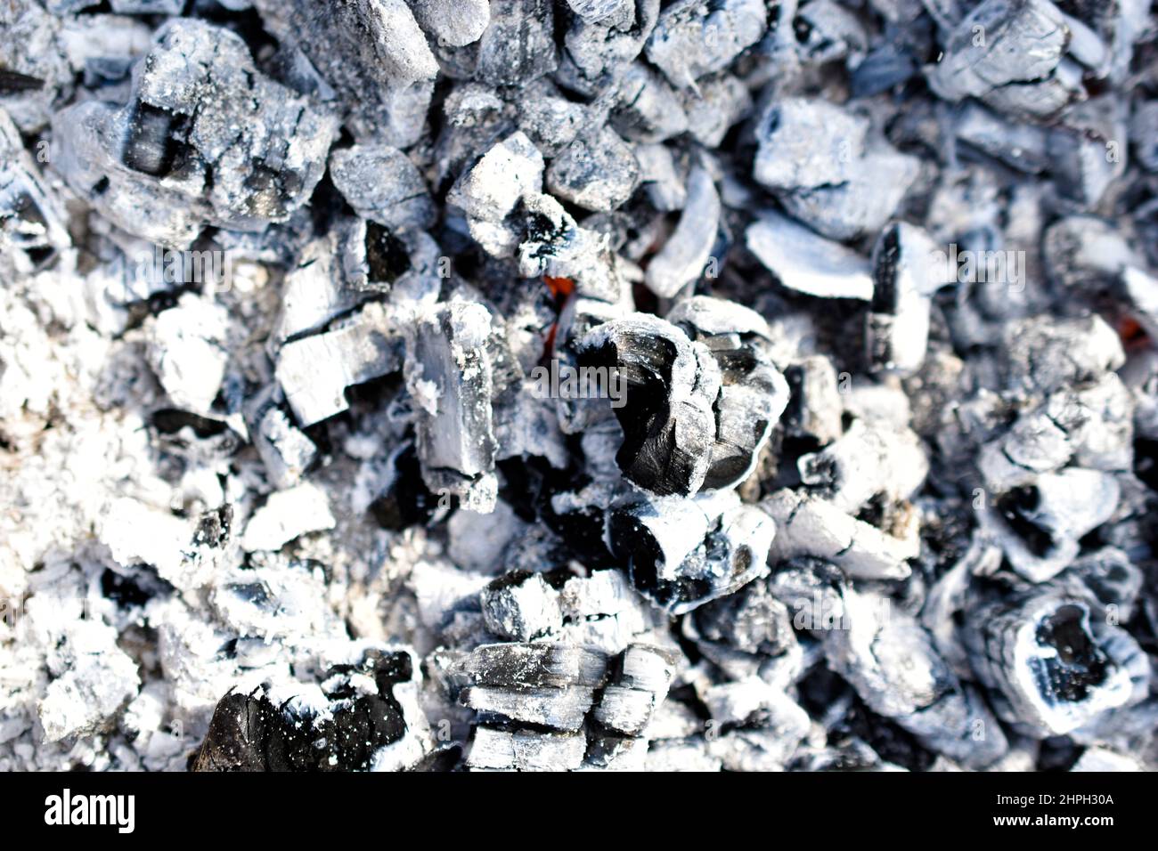 Burning coals in a fire with flames Stock Photo Alamy