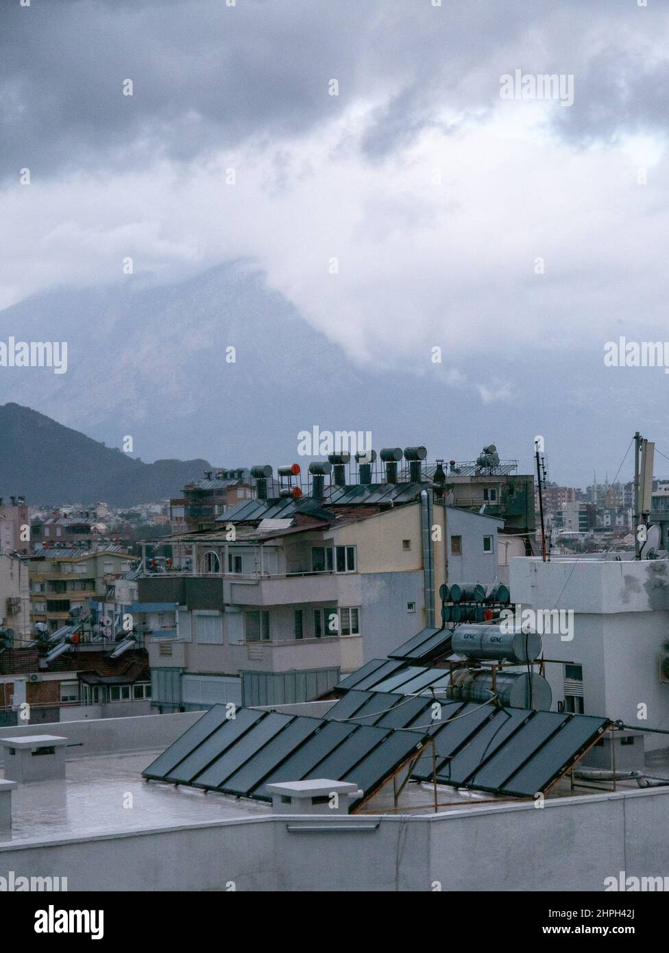 Solar panels on hotel roof hi-res stock photography and images - Alamy