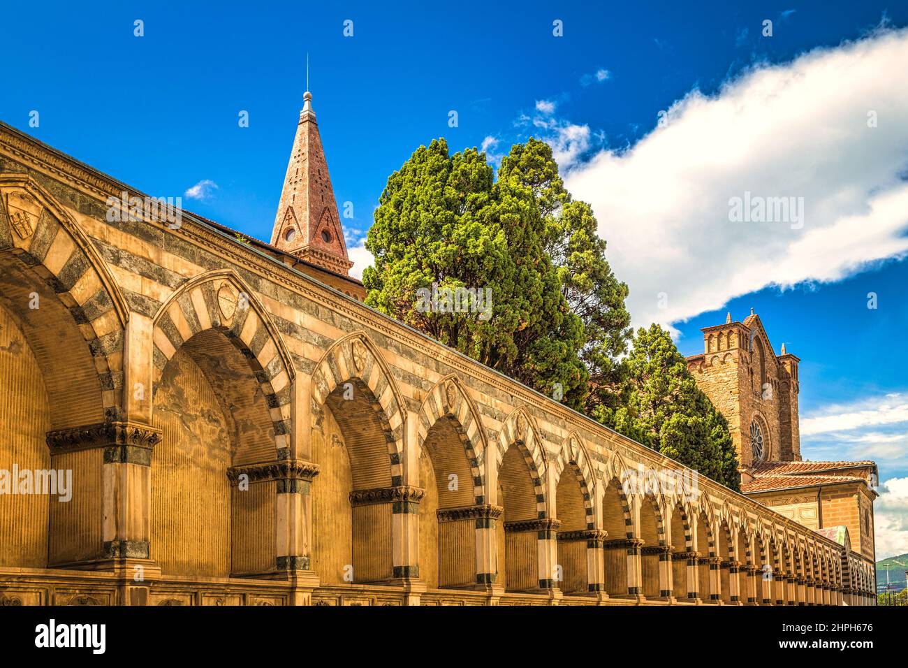 Santa Maria Novella, one of the most famous churches in Florence, Italy, Europe. Stock Photo