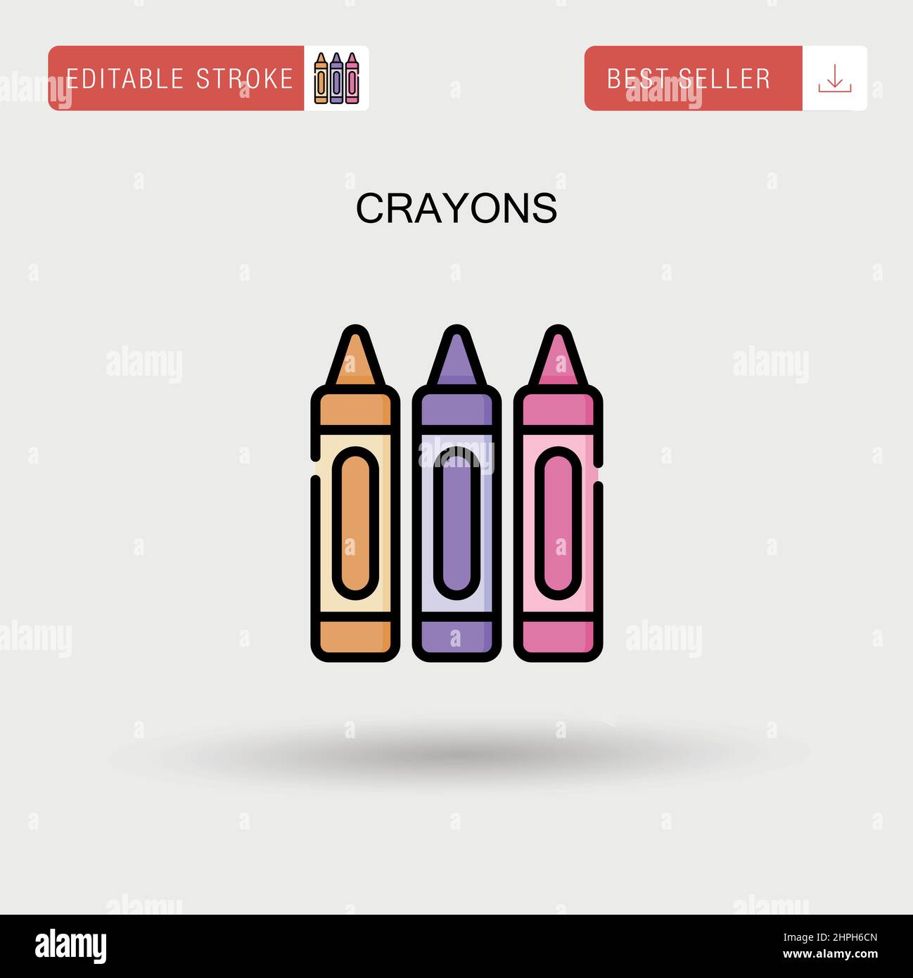 Funny crayons cartoon illustration hires stock photography and images