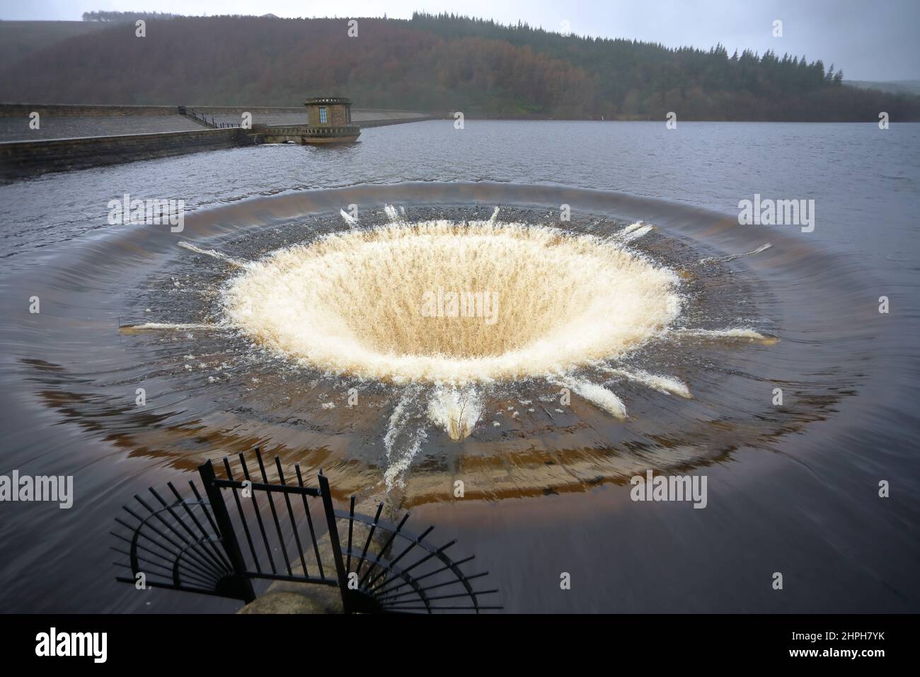 Rt handside (when viewed from the dam) shaft spillway (plug hole) in