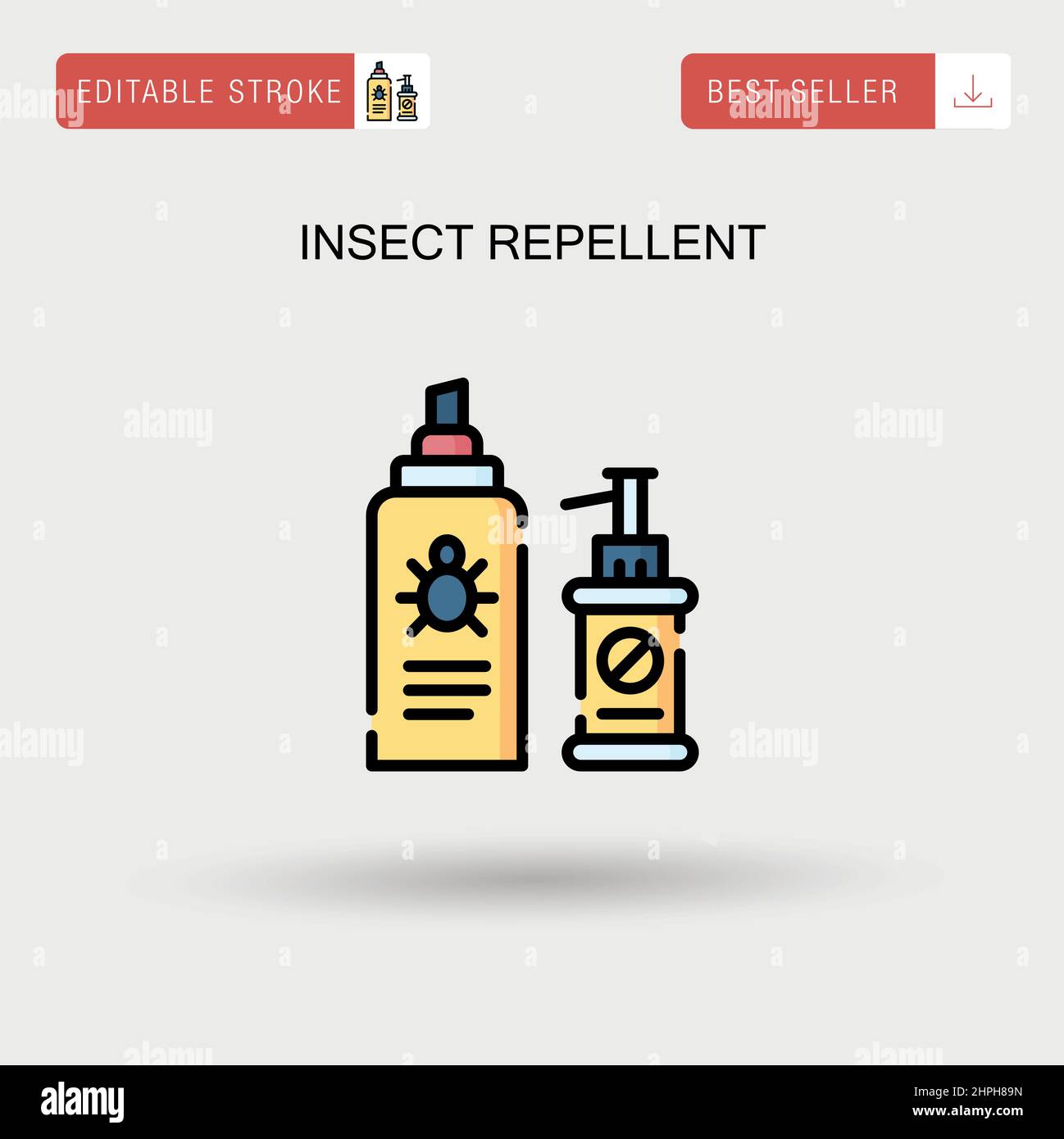 Insect repellent Simple vector icon. Stock Vector