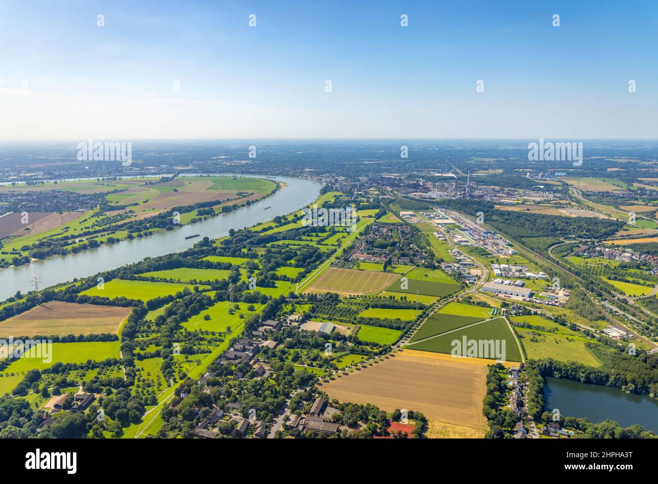 Aerial view, logport III, Samskip Multimodal Rail Terminal in the