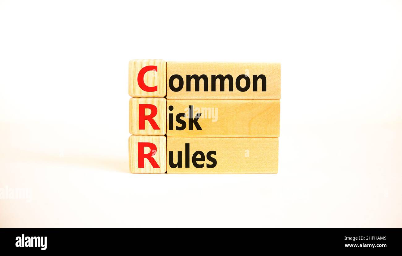 CRR common risk rules symbol. Concept words CRR common risk rules on ...