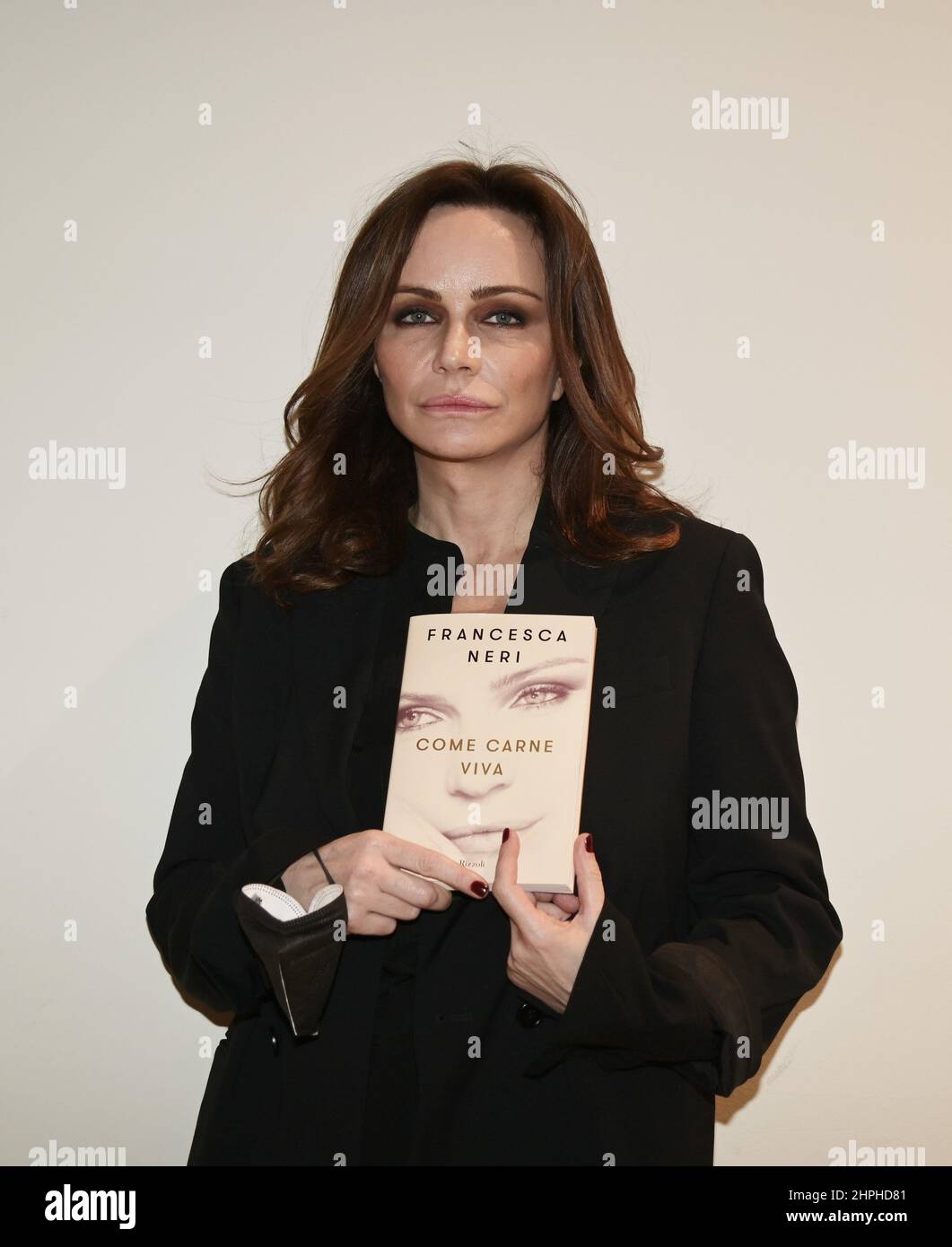 Milan, Italy. 21st Feb, 2022. Milan, Italy Francesca Neri presents her book Come Carne Viva by Rizzoli with the participation of Flavia Cercato In the picture: Francesca Neri Credit: Independent Photo Agency/Alamy Live News Stock Photo