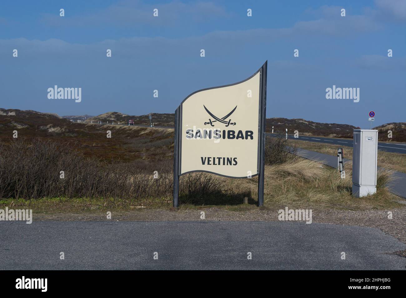 SYLT, GERMANY -MARCH  13, 2020: At the Beach bar Sansibar, Kampen, Sylt, North Frisia, Schleswig-Holstein, Germany, Europe Stock Photo