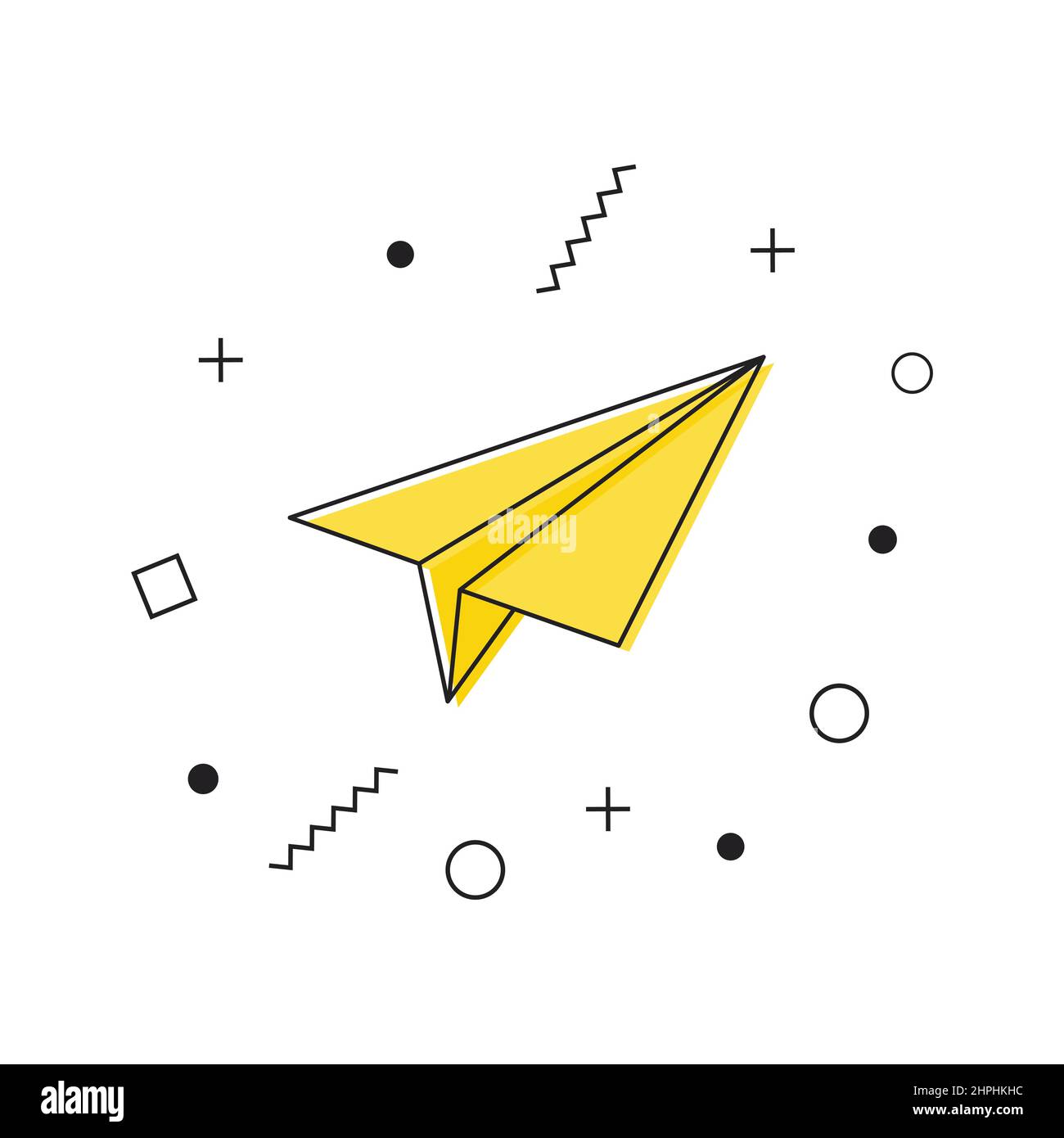 Set Line Magnet Paper Airplane Glasses And Glasses Icon Vector Stock  Illustration - Download Image Now - iStock