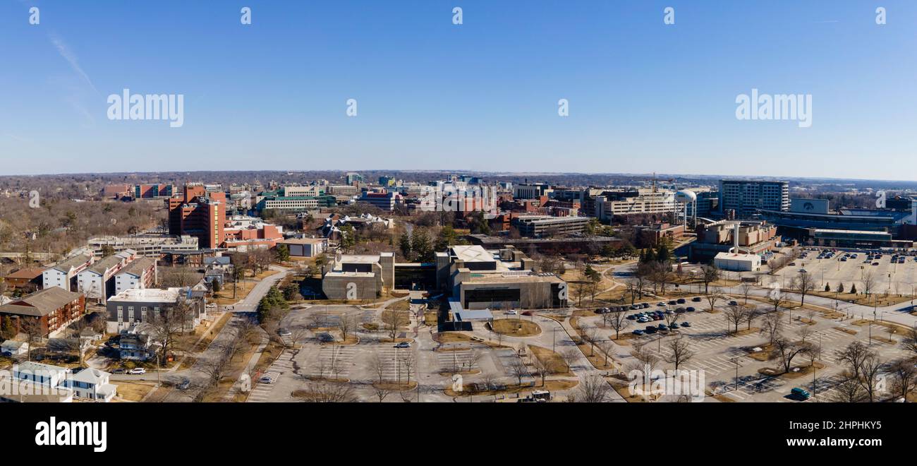 Panoramic view of the VA Hospital, UI Hospital and Clinics, Dental