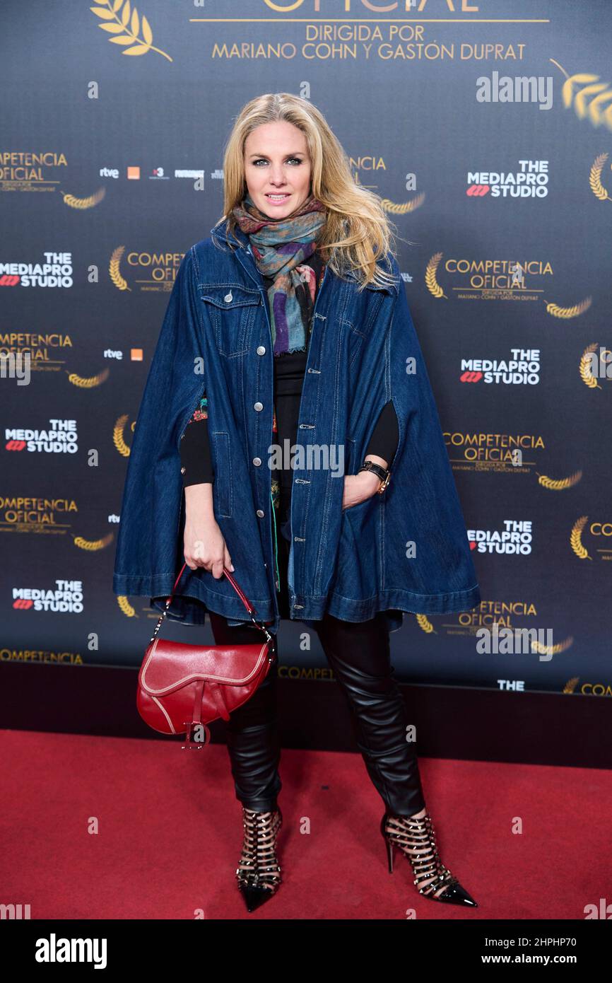 February 21, 2022, Madrid, Madrid, Spain: Genoveva Casanova attends 'Official Competition (Competencia Oficial)' Madrid Premiere at Capitol Cinema on February 21, 2021 in Madrid, Spain (Credit Image: © Jack Abuin/ZUMA Press Wire) Stock Photo