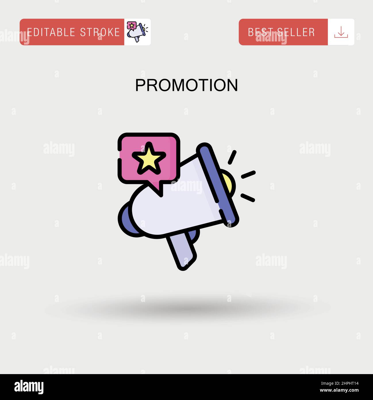 Promotion Simple vector icon Stock Vector Image & Art - Alamy